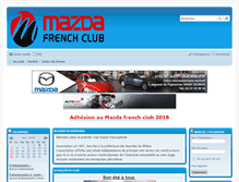 Tablet Screenshot of mazdafrenchclub.com